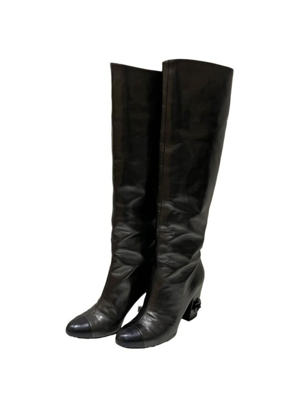 Chanel Camellia Boots Leather